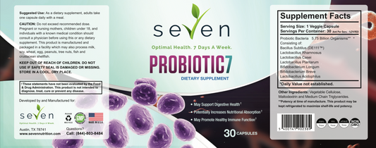 Premium Probiotic7 Formula - Advanced Digestive & Immune Support