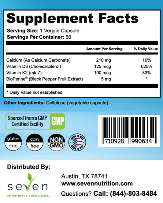Advanced Vitamin K2 + D3 Formula