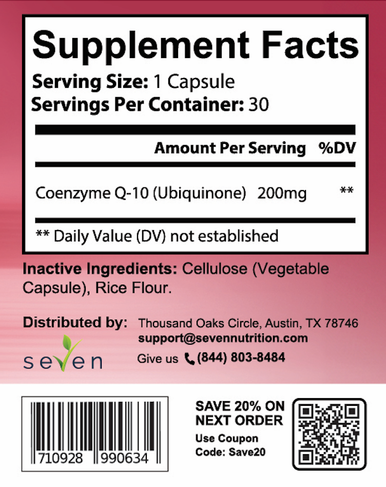 Premium Grade CoQ10 200MG