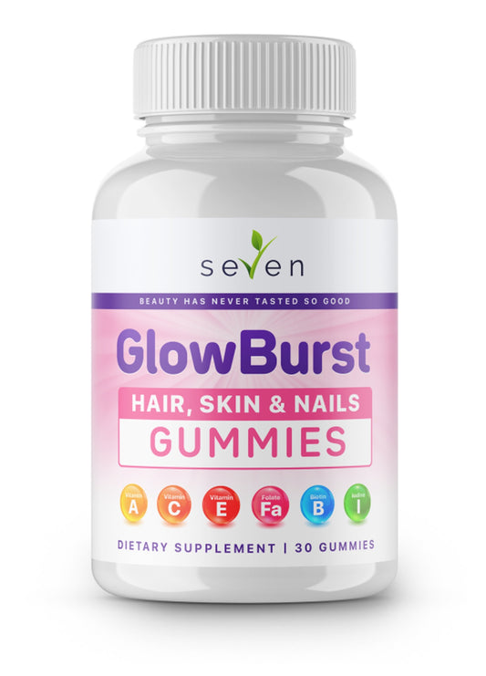 GlowBurst Hair, Skin & Nails Gummies - Premium Beauty Support Formula
