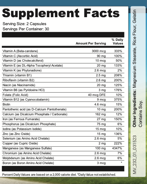 Complete Vitality Multivitamin